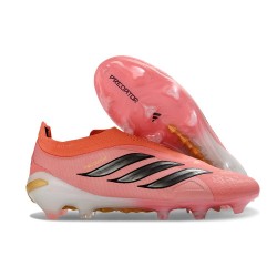 Adidas Scarpa Predator Elite Senza Lacci FG Rosa Nero