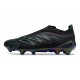 Adidas Scarpa Predator 26 Elite Laceless FG Nero Blu