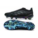 Adidas Scarpa Predator 26 Elite Laceless FG Nero Blu
