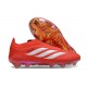 Adidas Scarpa Predator 26 Elite Laceless FG Rosso Bianco