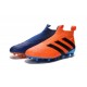 Nuovi Scarpette da Calcio Adidas Ace 16+ Purecontrol FG / AG Blu Arancione Nero