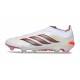 Adidas Scarpa Predator 26 Elite Laceless FG Bianco Nero Rosso