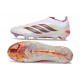Adidas Scarpa Predator 26 Elite Laceless FG Bianco Nero Rosso
