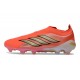 Adidas Predator 26 Elite Laceless FG Solar Turbo Thermal Chrome Nero Core