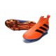 Nuovi Scarpette da Calcio Adidas Ace 16+ Purecontrol FG / AG Blu Arancione Nero