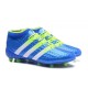 Scarpini Calcio Uomo - Adidas ACE 16.1 Primeknit FG/AG - Blu Verde Bianco