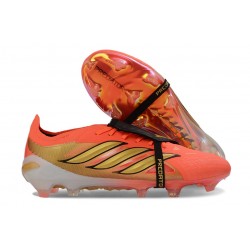 Scarpa Adidas Predator 26 Elite FT FG Arancio Oro Nero
