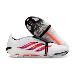 Scarpa Adidas Predator 26 Elite FT FG Bianco Rosso Nero