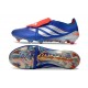 Scarpe Adidas Predator Tongue Elite FG Blu Argento Rosso