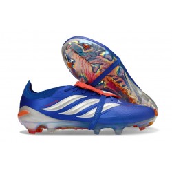 Scarpe Adidas Predator Tongue Elite FG Blu Argento Rosso