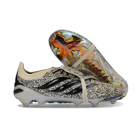 Scarpe Adidas Predator Tongue Elite FG Beige Nero