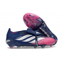 Scarpe Adidas Predator Tongue Elite FG Blu Rosa Argento