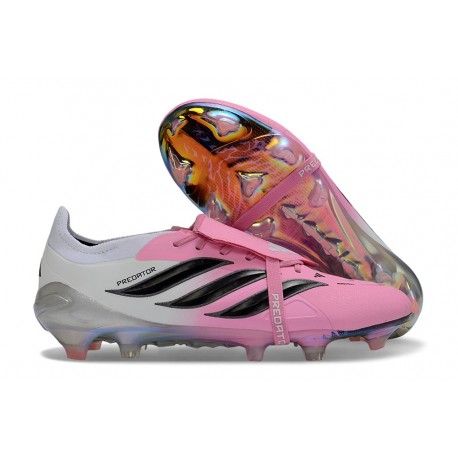 Scarpe Adidas Predator Tongue Elite FG Rosa Nero Bianco