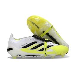 Scarpe Adidas Predator Tongue Elite FG Bianco Nero Giallo
