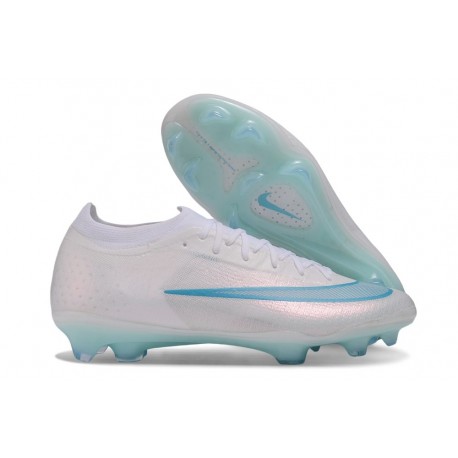 Nike Scarpe da Calcio Nuovo Zoom Mercurial Vapor XVII Elite FG Bianco Blu