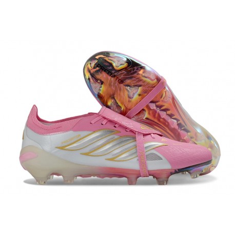 Scarpe Adidas Predator Tongue Elite FG Rosa Bianco