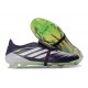 Scarpe Adidas Predator Tongue Elite FG Nero Bianco Verde