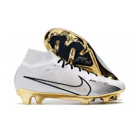 Nuovo Tacchetti da Calcio Nike Mercurial Superfly VI 360 Elite FG CR7 Nero Argento