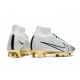 Nuovo Tacchetti da Calcio Nike Mercurial Superfly VI 360 Elite FG CR7 Nero Argento