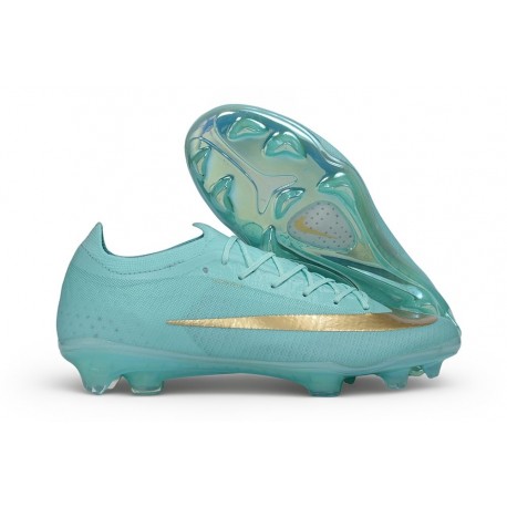 Nike Mercurial Vapor XVII Elite FG Scarpe da Calcio Verde luminescente Mtlc Oro