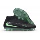 Scarpa Nike Phantom 6 Elite High FG Nero Verde trasparente