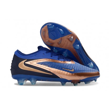 Scarpe Nike Phantom 6 Elite Low FG Blu Marino Bronzo Metallizzato