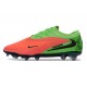 Scarpe da Calcio Nike Phantom 6 Elite Low FG Rosso Verde