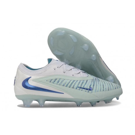 Scarpe da Calcio Nike Phantom 6 Elite Low FG Celeste acqua Bianco
