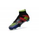 Scarpa da calcio per terreni duri Nike Mercurial Superfly - Nero Verde Blu Rosso What the Mercurial
