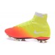 Nuove Scarpe calcio Nike Mercurial Superfly FG - Giallo Arancione Bianco Nero