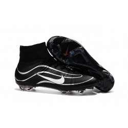 Nuove Scarpe calcio Nike Mercurial Superfly Heritage FG - Nero Argenteo