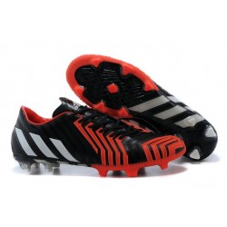 2015 Adidas Predator Instinct FG Scarpe da calcio - Nero Bianco Rosso Solare