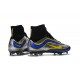 2016 Scarpe calcio Nike Mercurial Superfly Heritage FG - Uomo - Nero Argenteo Blu Giallo