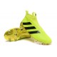 Nuovi Scarpette da Calcio Adidas Ace 16+ Purecontrol FG / AG Volt Oro Nero