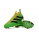 Nuovi Scarpette da Calcio Adidas Ace 16+ Purecontrol FG / AG Brasile Olimpiadi Verde Solar Giallo Shock Nero