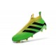 Nuovi Scarpette da Calcio Adidas Ace 16+ Purecontrol FG / AG Brasile Olimpiadi Verde Solar Giallo Shock Nero