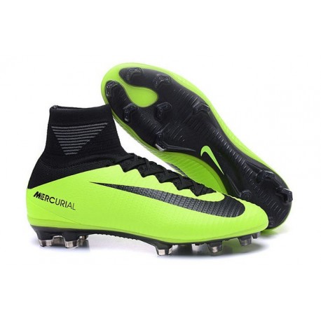 Scarpa da calcio Nike Mercurial Superfly V FG Uomo Nero Verde