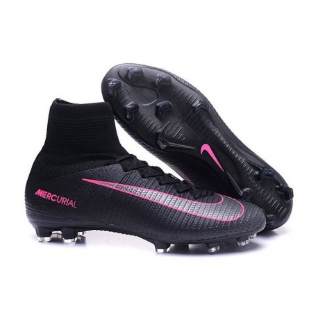 Scarpa da calcio Nike Mercurial Superfly V FG Uomo Pitch Dark Pack Nero Rosa Blast