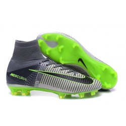 2016 Nuove Scarpa da calcio Nike Mercurial Superfly V FG Grigio Nero Verde