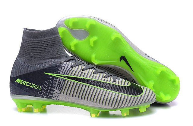 2016 Nuove Scarpa da calcio Nike Mercurial Superfly V FG Grigio