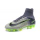 2016 Nuove Scarpa da calcio Nike Mercurial Superfly V FG Grigio Nero Verde