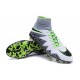 2016 Scarpe Nike HyperVenom Phantom II FG - Uomo - Bianco Verde Grigio Nero