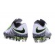 Nuove Scarpa da calcio per terreni duri Nike HyperVenom Phinish II FG - Bianco Verde Grigio Nero