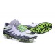 Nuove Scarpa da calcio per terreni duri Nike HyperVenom Phinish II FG - Bianco Verde Grigio Nero