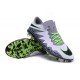 Nuove Scarpa da calcio per terreni duri Nike HyperVenom Phinish II FG - Bianco Verde Grigio Nero