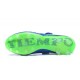 Nuove Scarpe Calcio Nike Tiempo Legend Pelle FG Blu Verde