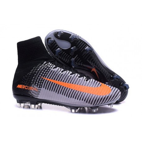 Scarpa da calcio Nike Mercurial Superfly V FG Uomo Grigeo Nero Arancione