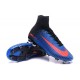 2016 Nuove Scarpa da calcio Nike Mercurial Superfly V FG Blu Nero Arancione