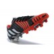 2015 Adidas Predator Instinct FG Scarpe da calcio - Nero Bianco Rosso Solare