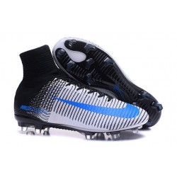 Scarpa da calcio Nike Mercurial Superfly V FG Uomo Bianco Blu Nero